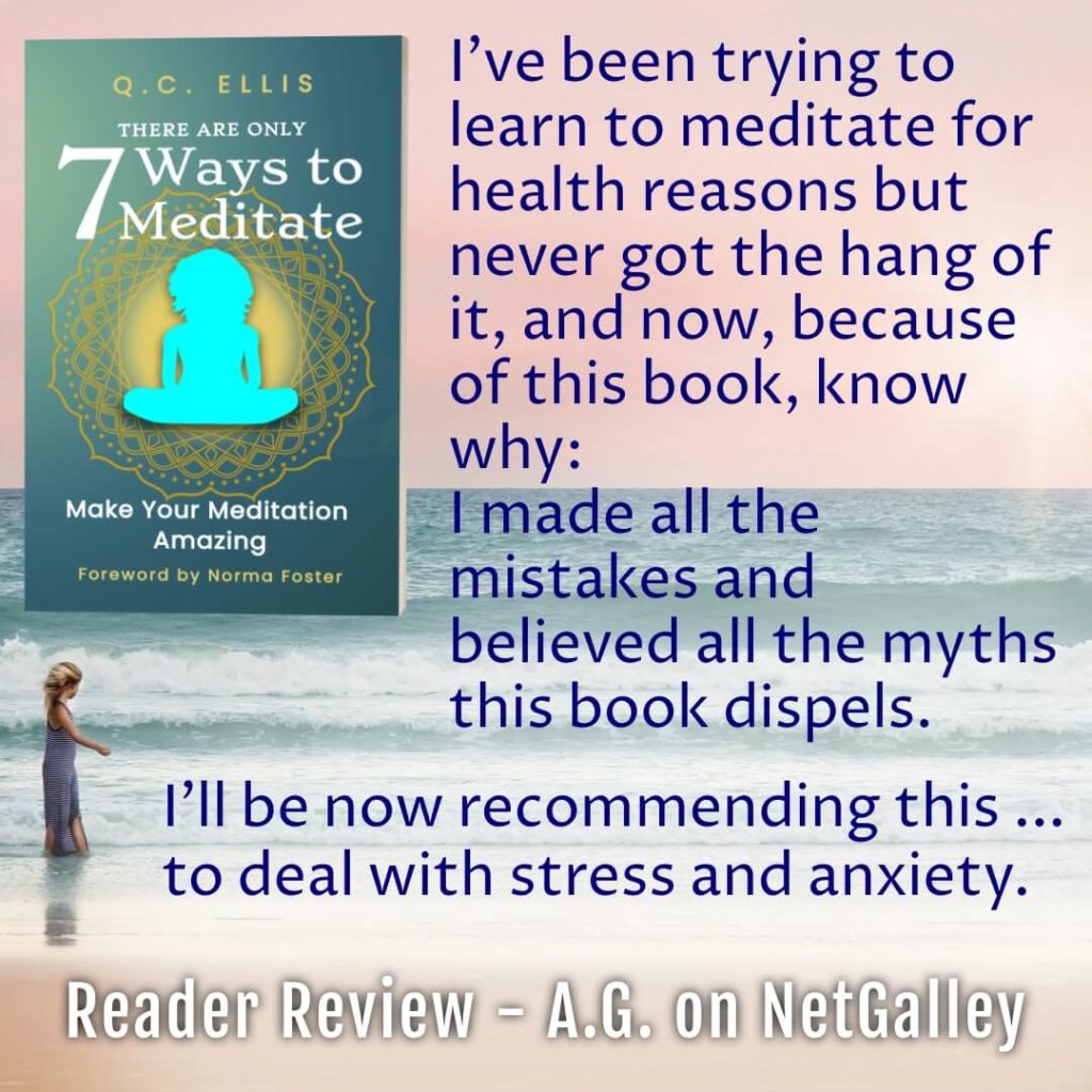 Reader Review on NetGalley: "I've been trying to learn to meditate for health reasons but never got the hang of it, and now, because of this book, know why: I made all the mistakes and believed all the myths this book dispels. I'll be now recommending this ... to deal with stress and anxiety." - A.G.